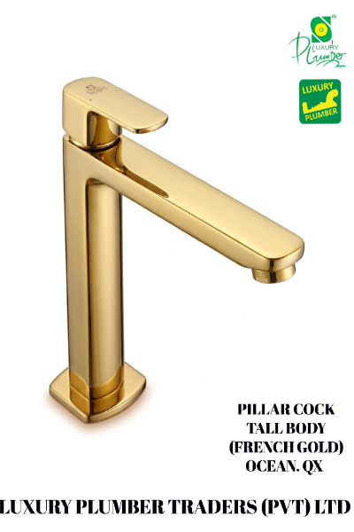 PILLAR COCK TALL GOLD.OCEAN